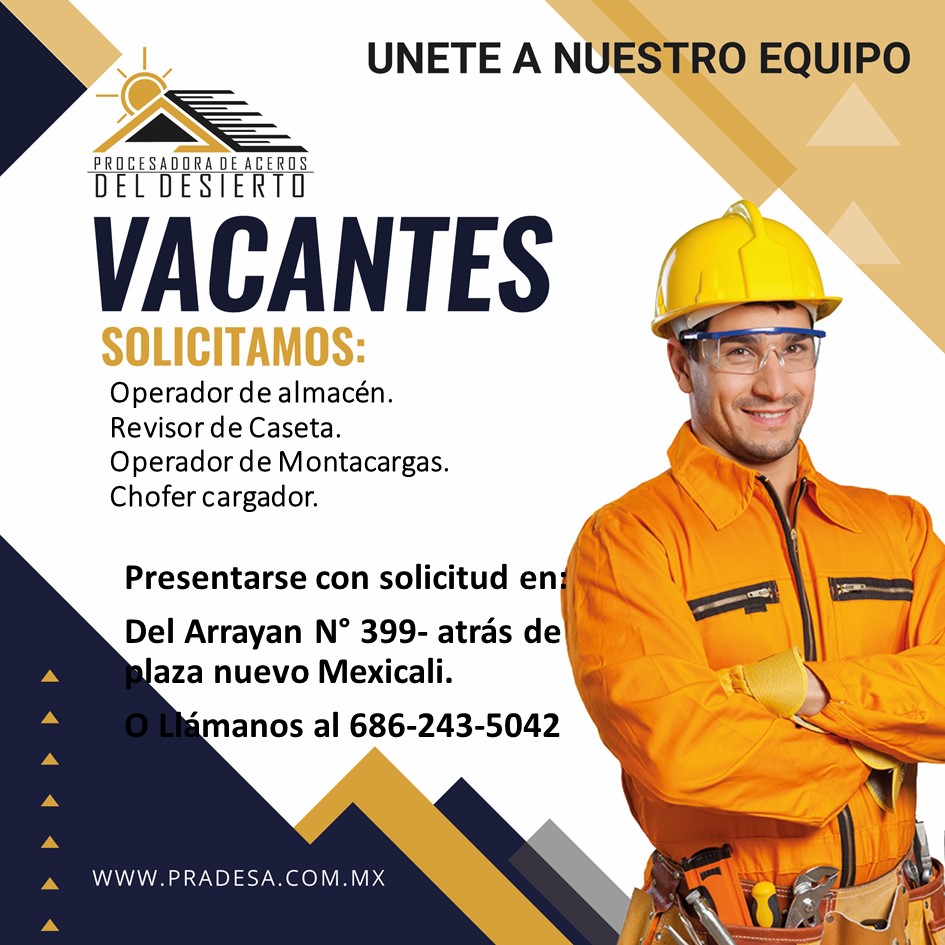 Vacantes Pradesa Mexicali